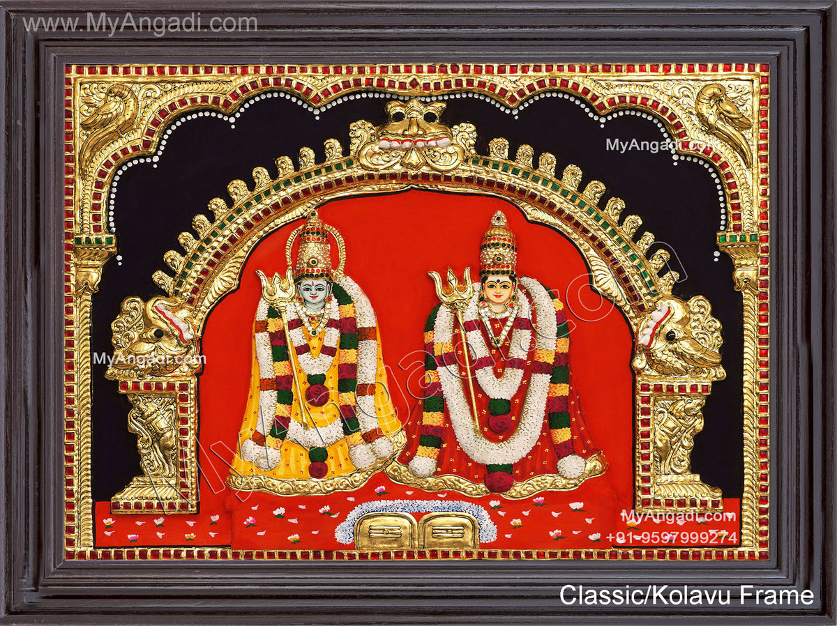 Appathal Paavathal 3D Tanjore Painting