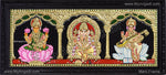 3 PanelLakshmi Ganesha Saraswathi Tanjore Painting