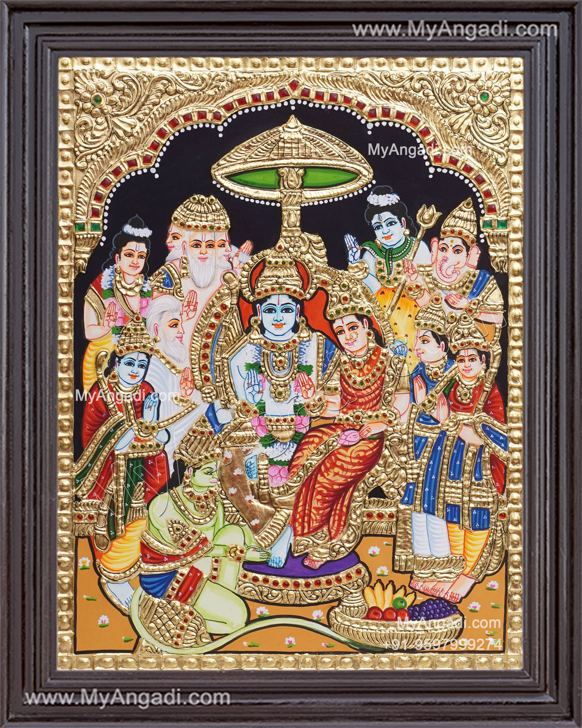 Ramar Pattabhisekam Tanjore Painting