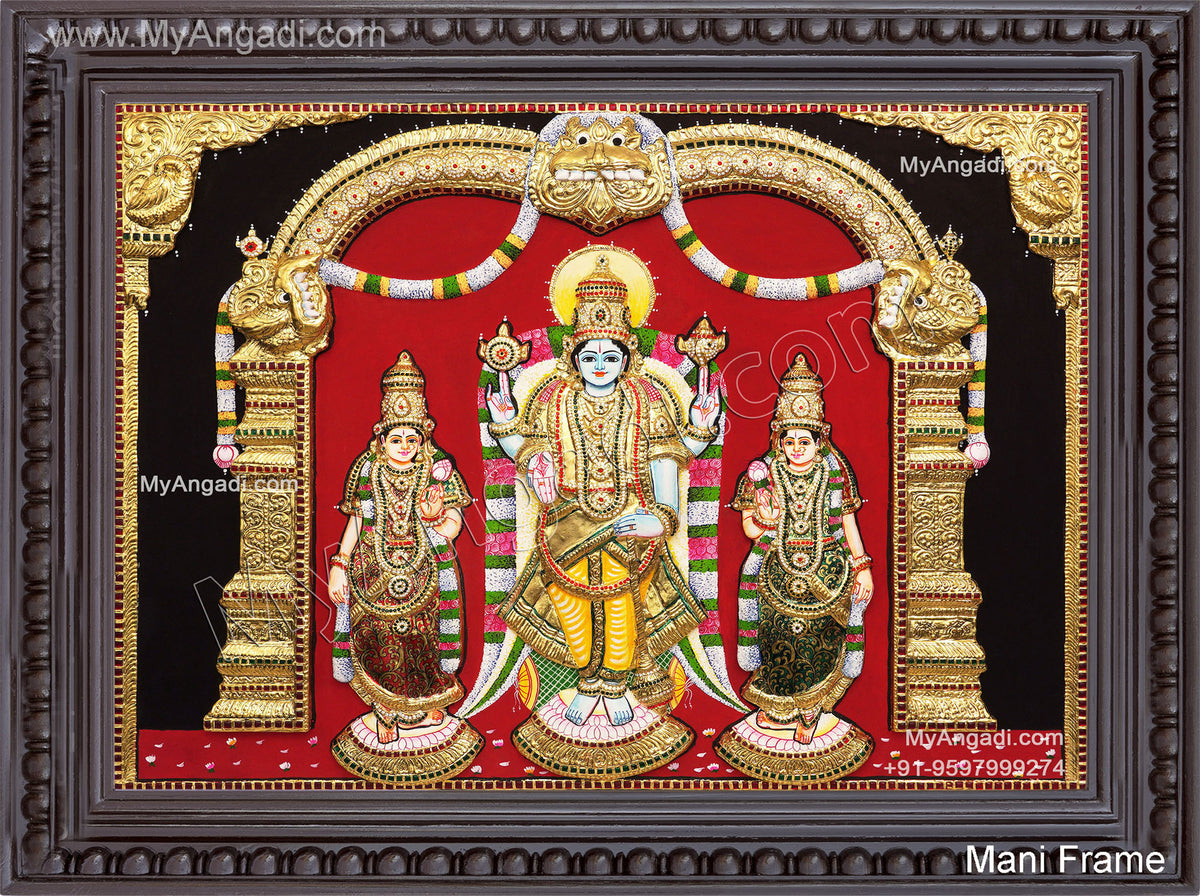3D Embossed Thimmaraya Swamy Tanjore Painting