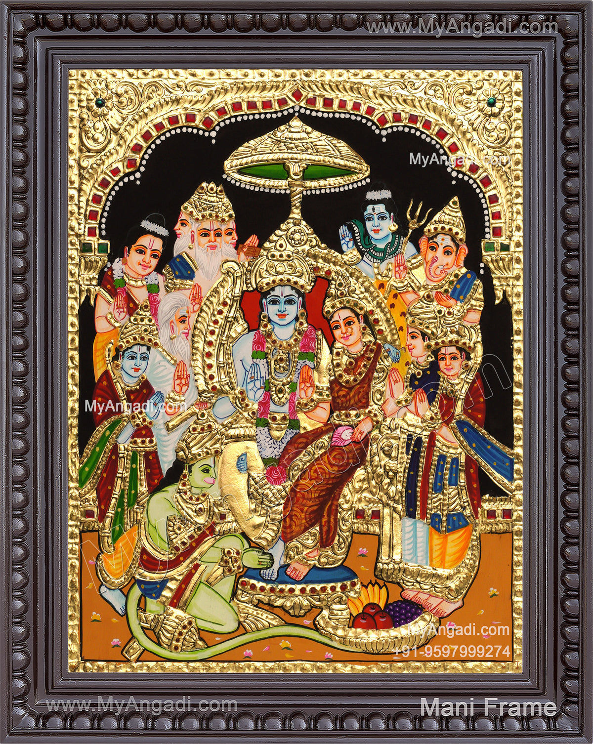 Ramar Pattabhisekam Tanjore Painting
