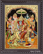 Ramar Pattabhisekam Tanjore Painting