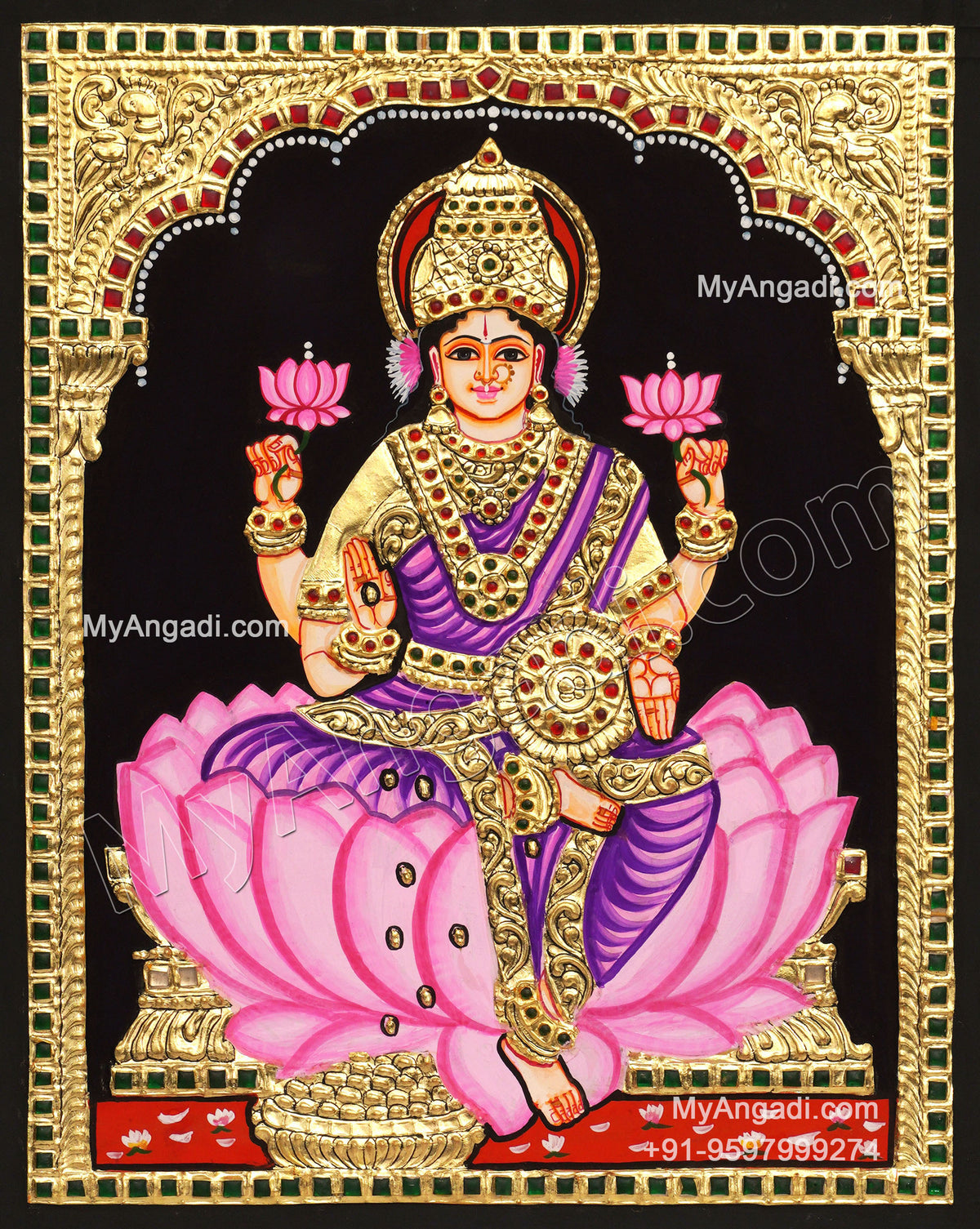 Mahalakshmi Tanjore Painting