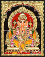 5 God - Ganesha, Lakshmi, Saraswathi, Balaji, Murugan Tanjore Paintings