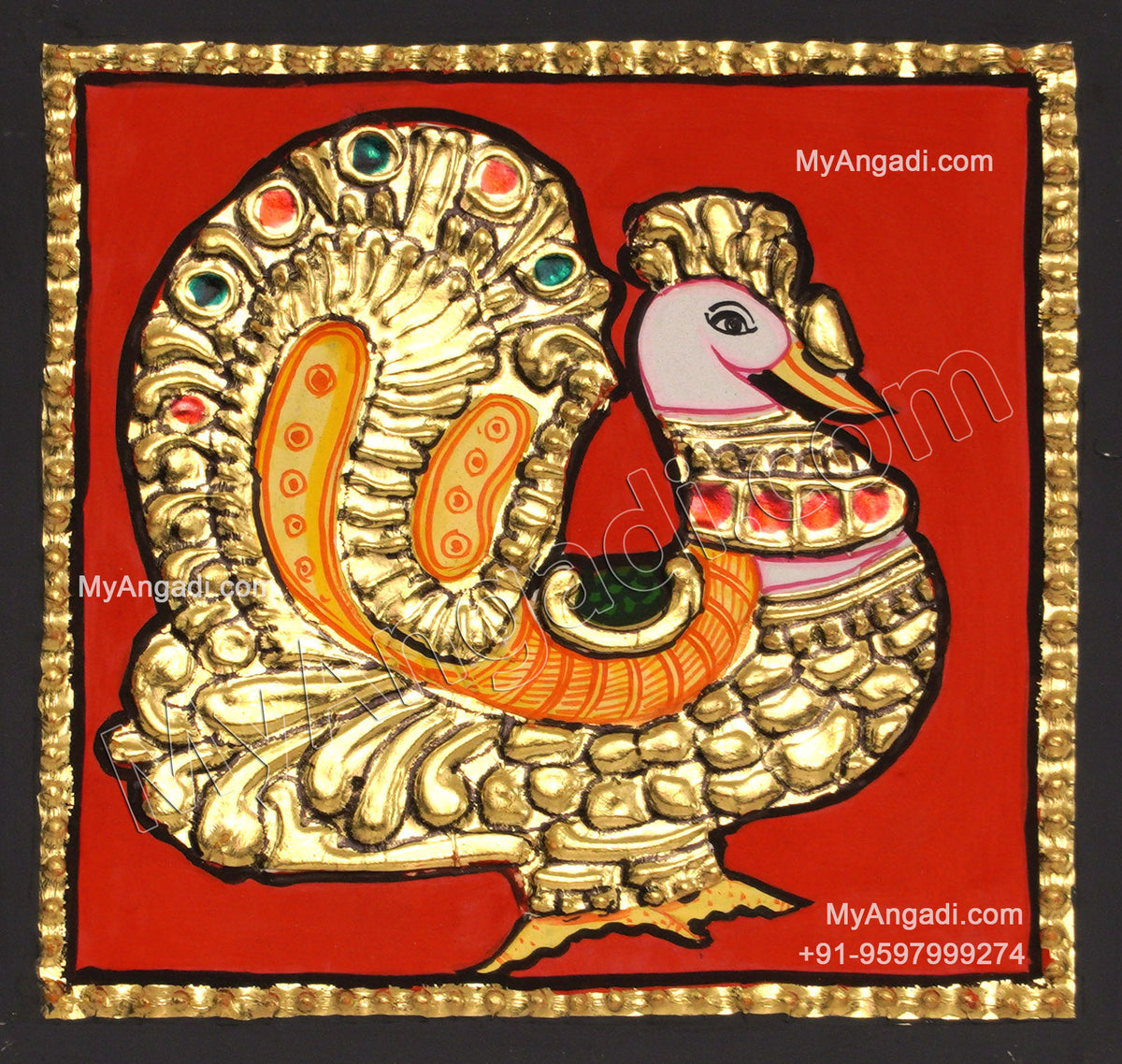 Peacock Tanjore Painting