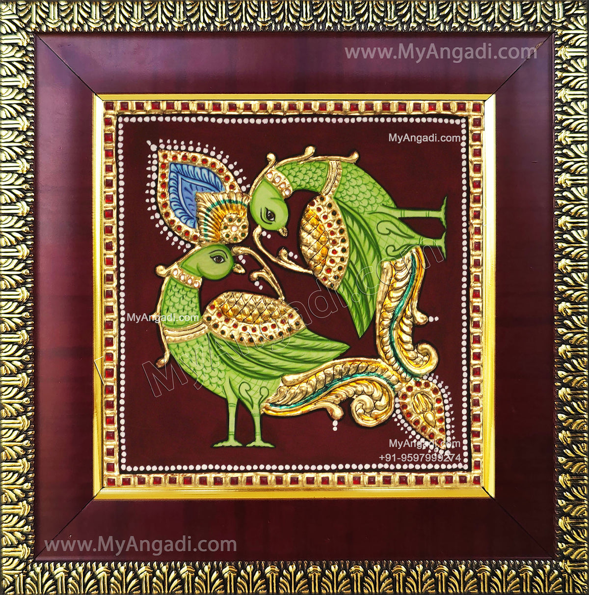 Peacock Tanjore Painting