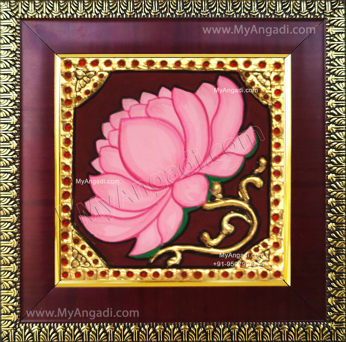 Lotus Tanjore Painting