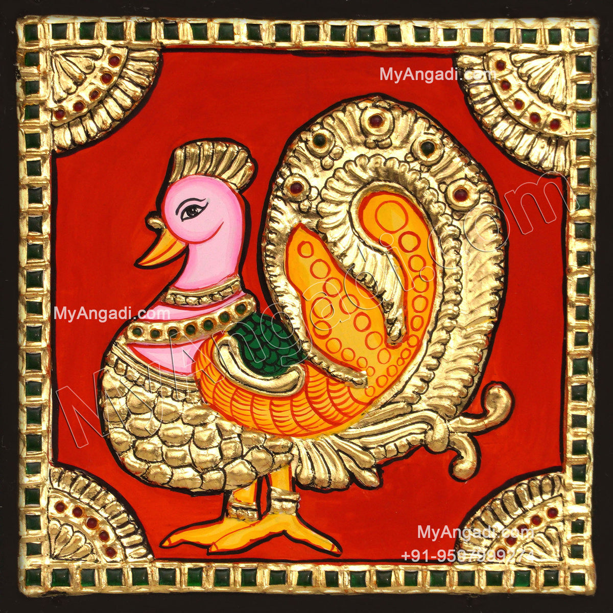 Peacock Tanjore Painting