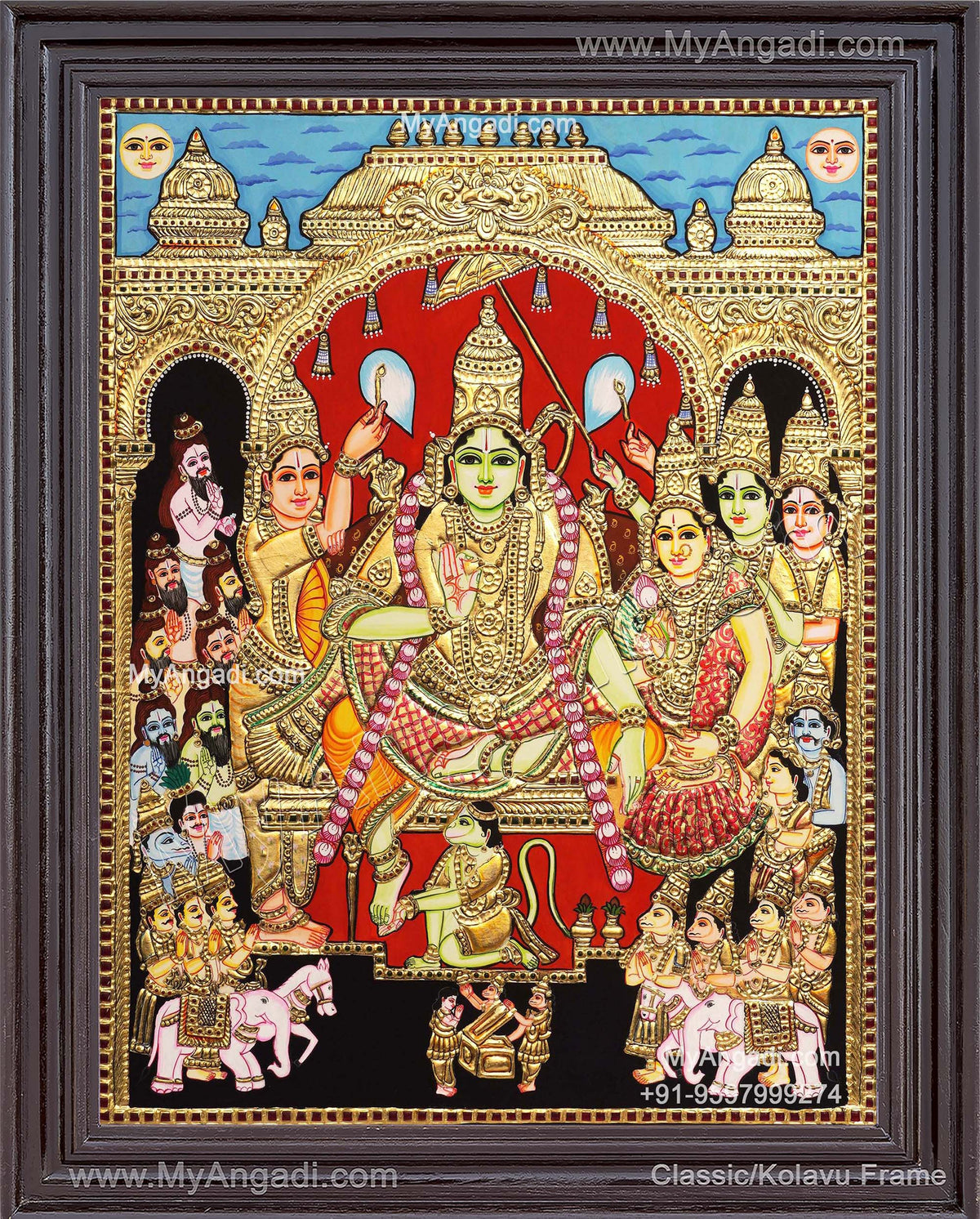 Ramar Pattabhisekam Tanjore Painting