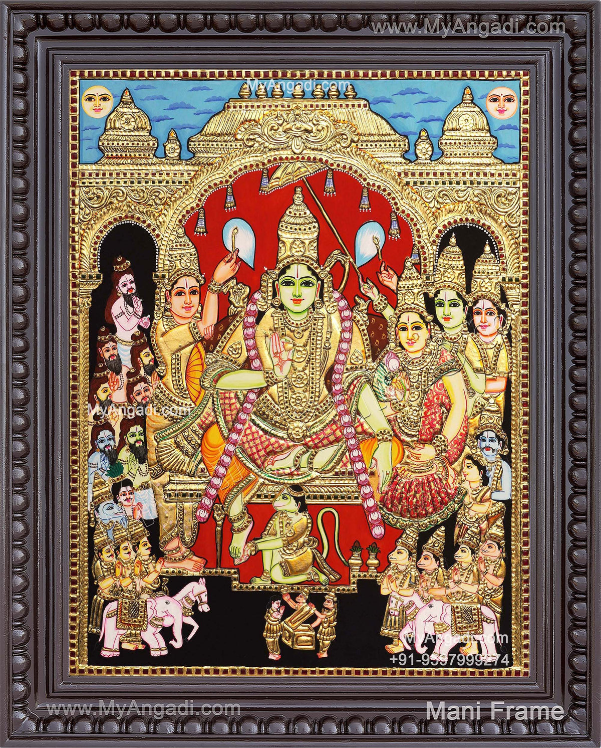 Ramar Pattabhisekam Tanjore Painting