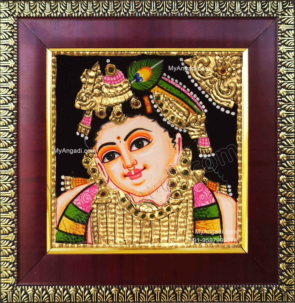 Krishna Tanjore Painting