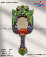 Decorative Parrot Hand Wall Mirror