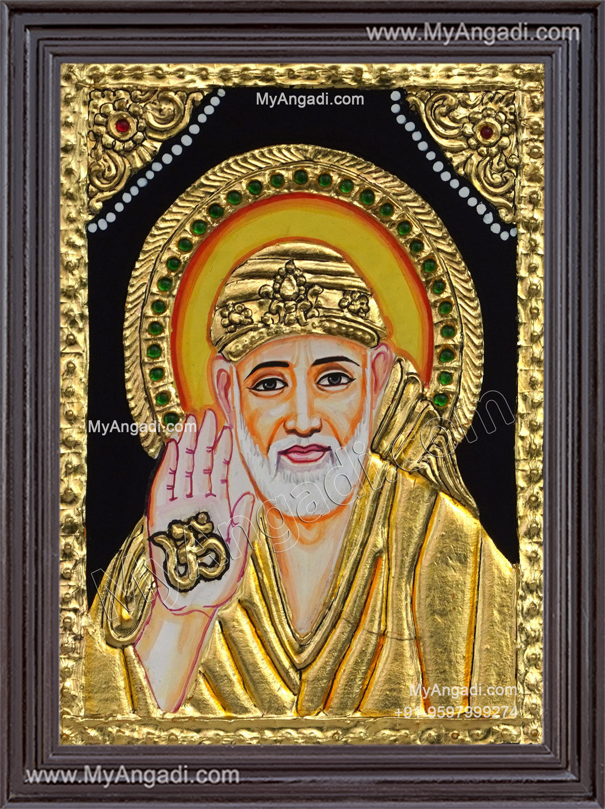 Saibaba Tanjore Painting