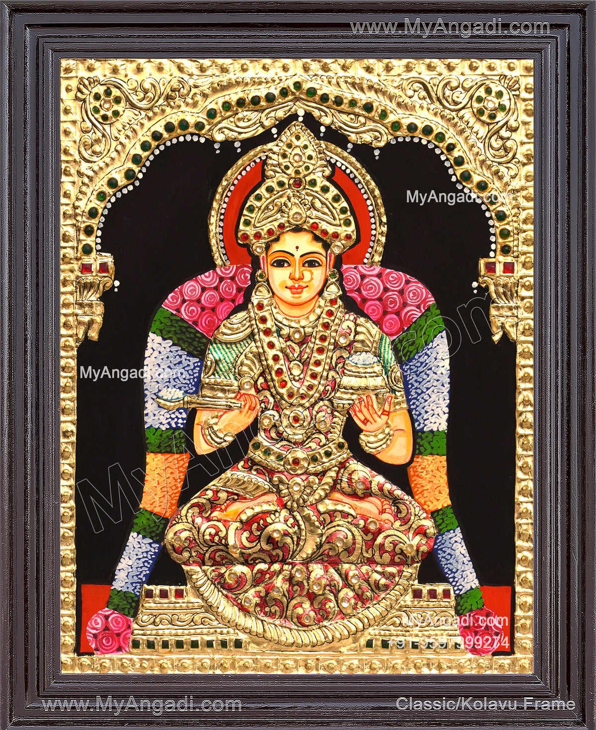 Annapoorani tanjore painting