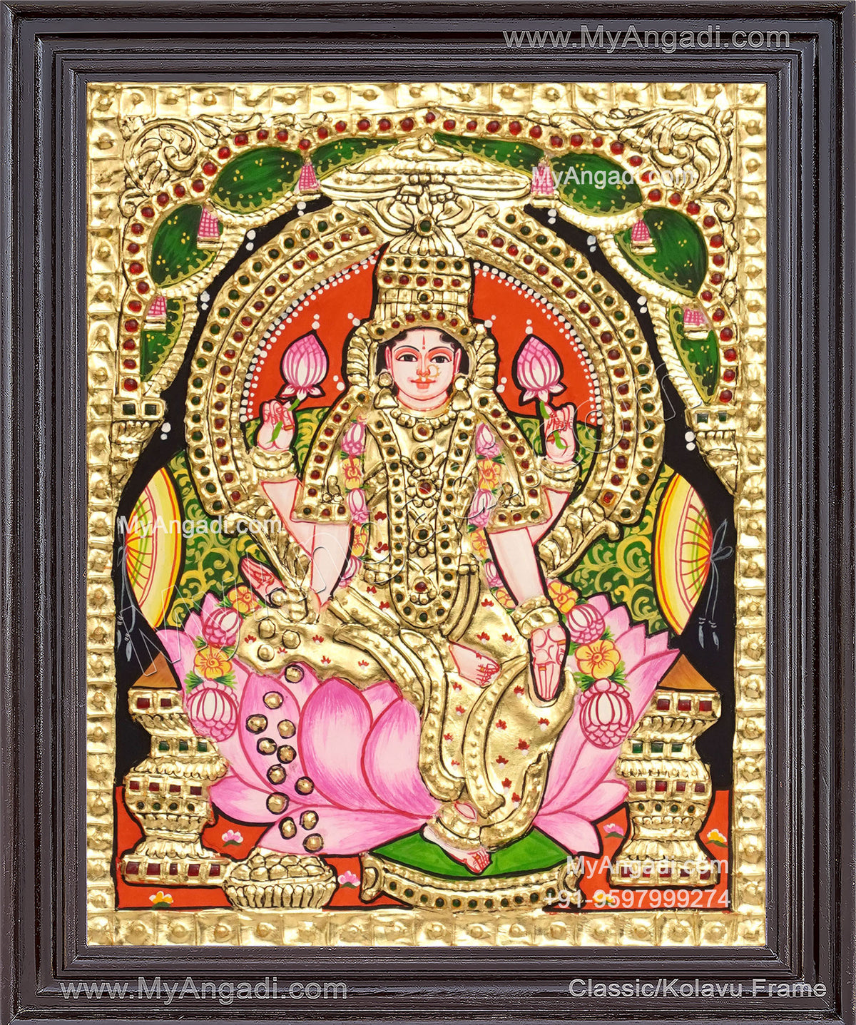 Aishwarya Lakshmi Tanjore Painting