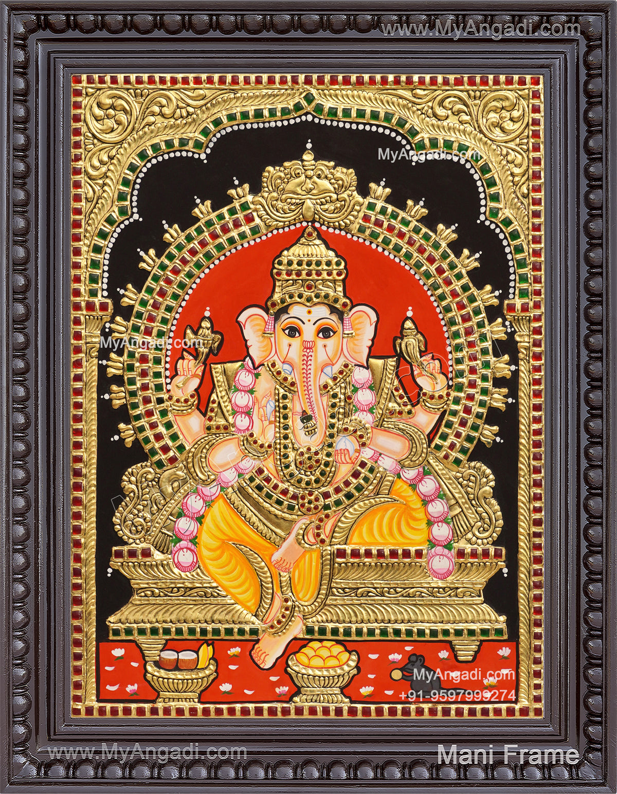 Ganesha Tanjore Painting