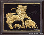 Simha Yazhi Tanjore Painting