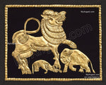 Simha Yazhi Tanjore Painting