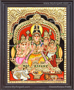 Shiva Family Tanjore Paintings