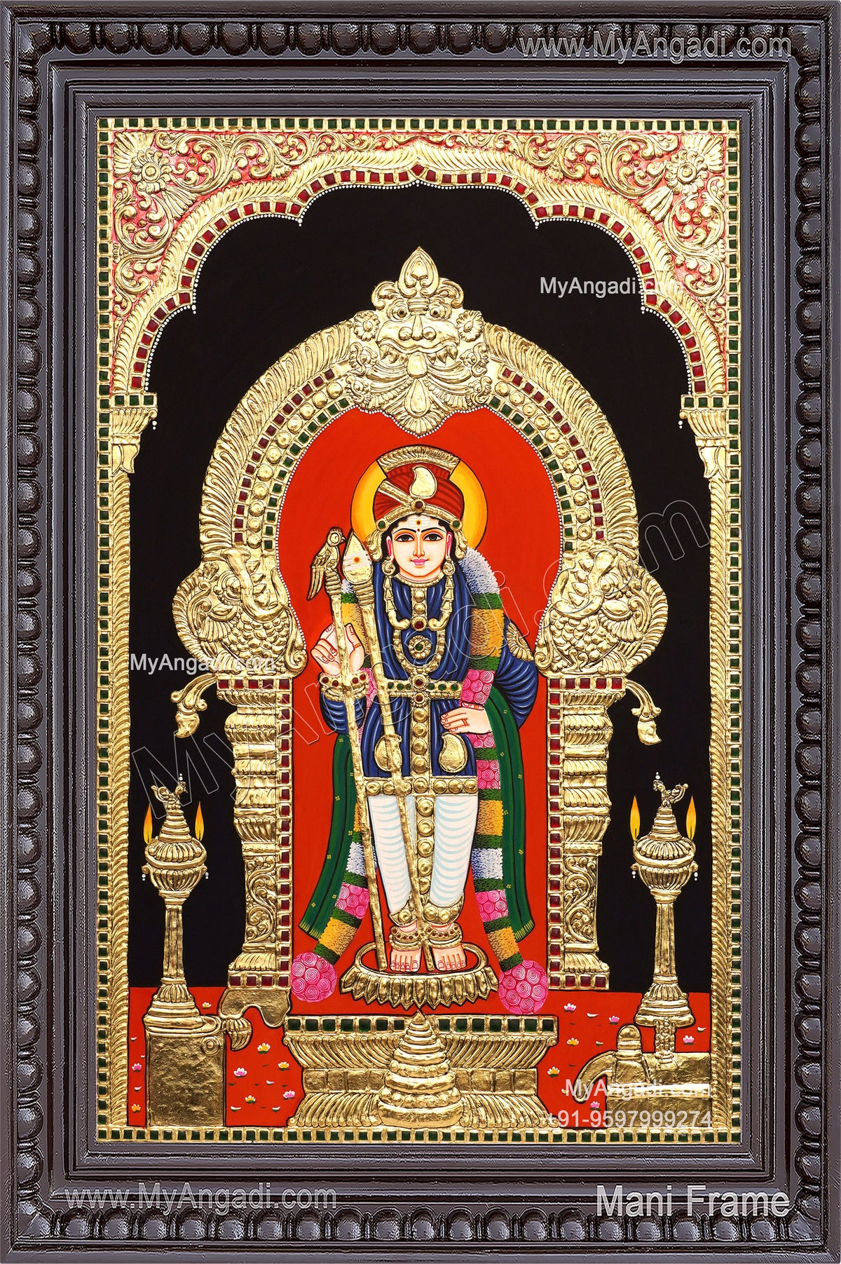 Palani Murugar Tanjore Painting