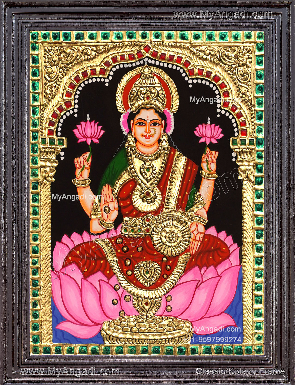 Mahalakshmi Tanjore Painting