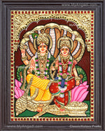 Vishnu Lakshmi Tanjore Painting
