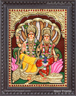 Vishnu Lakshmi Tanjore Painting