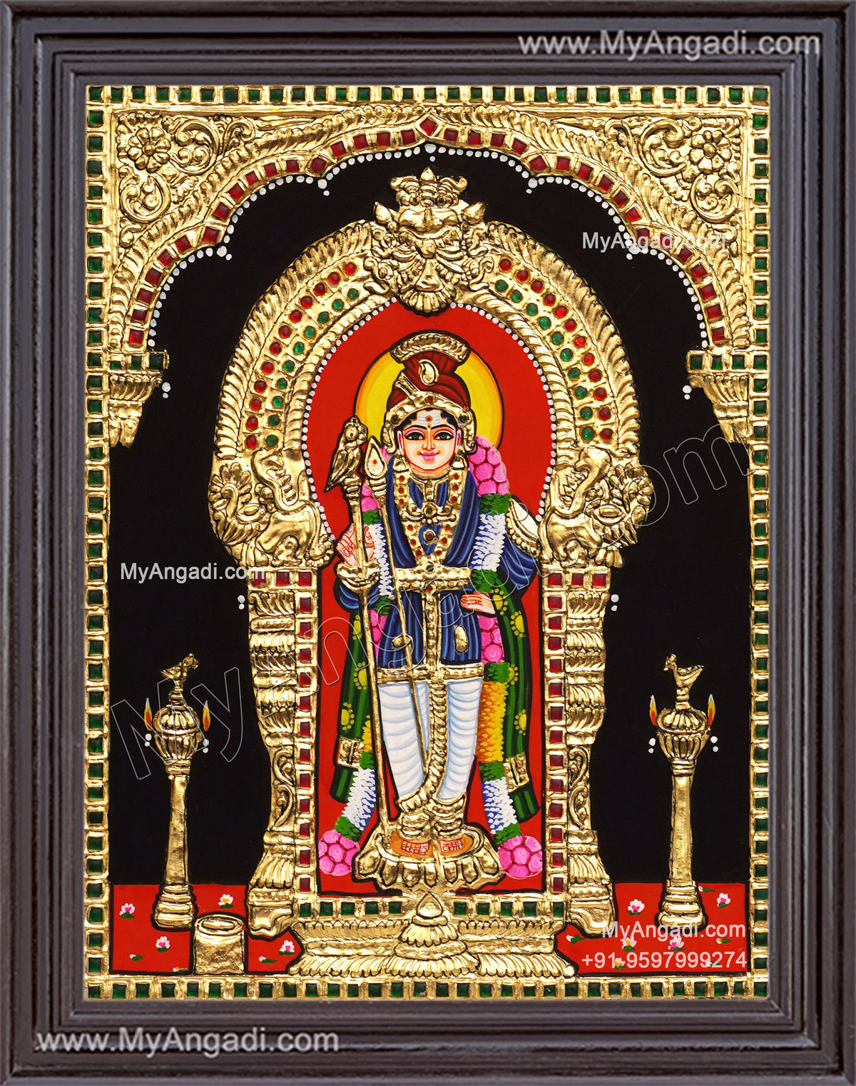 Palani Murugar Tanjore Painting