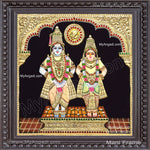 Vittal Rukmani Tanjore Painting