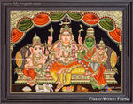 Shiva Family Tanjore Painting