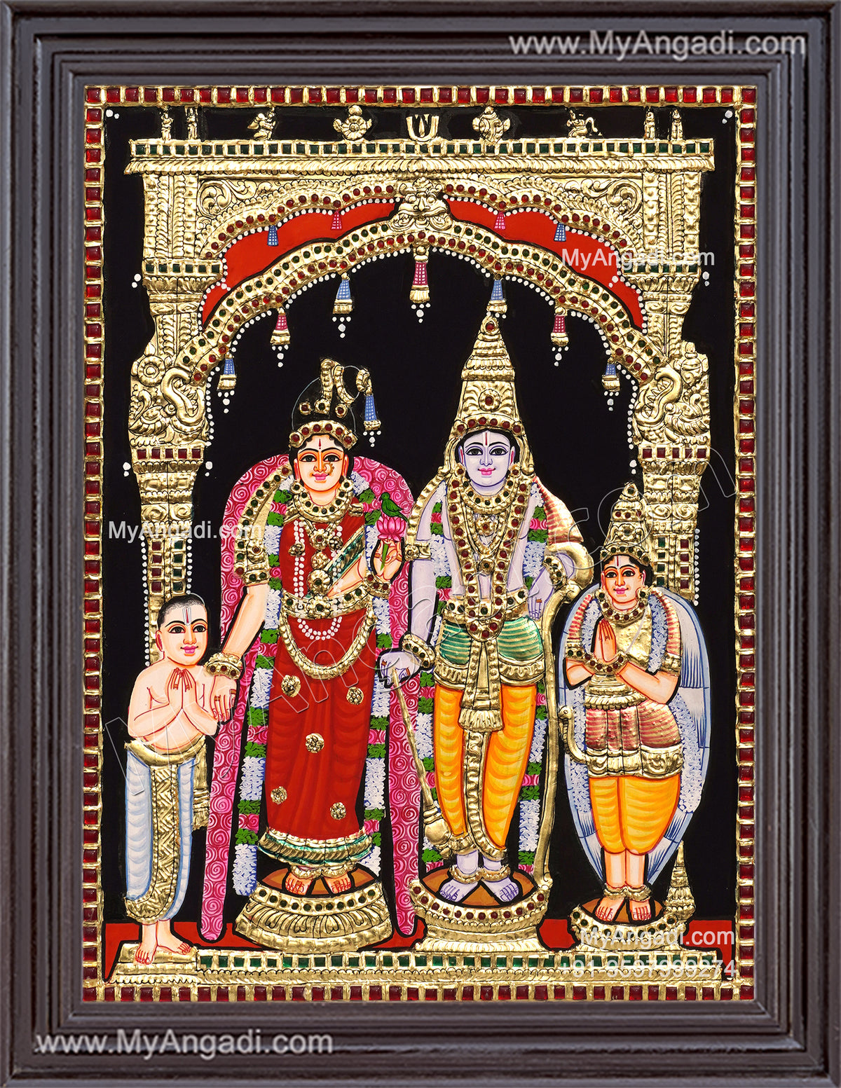 Andal Rangamannar Tanjore Painting