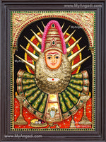 3D Yellama Devi Tanjore Painting