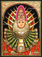 3D Yellama Devi Tanjore Painting