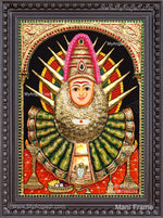 3D Yellama Devi Tanjore Painting