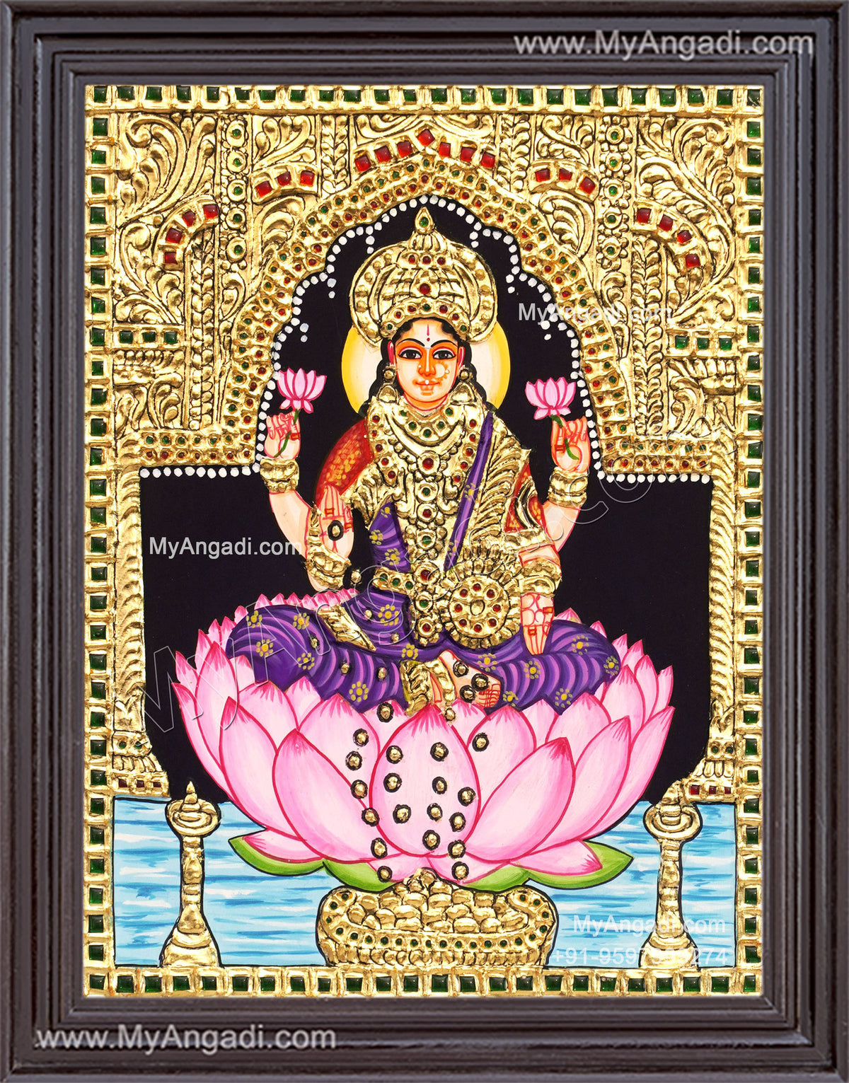 Dhanalakshmi Tanjore Painting