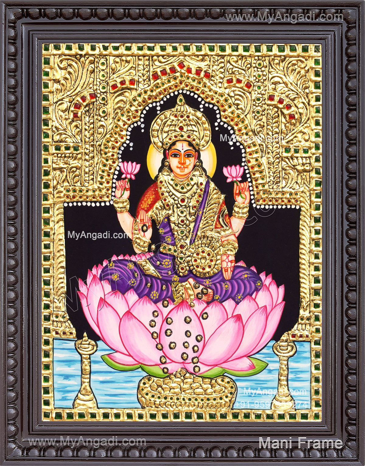Dhanalakshmi Tanjore Painting