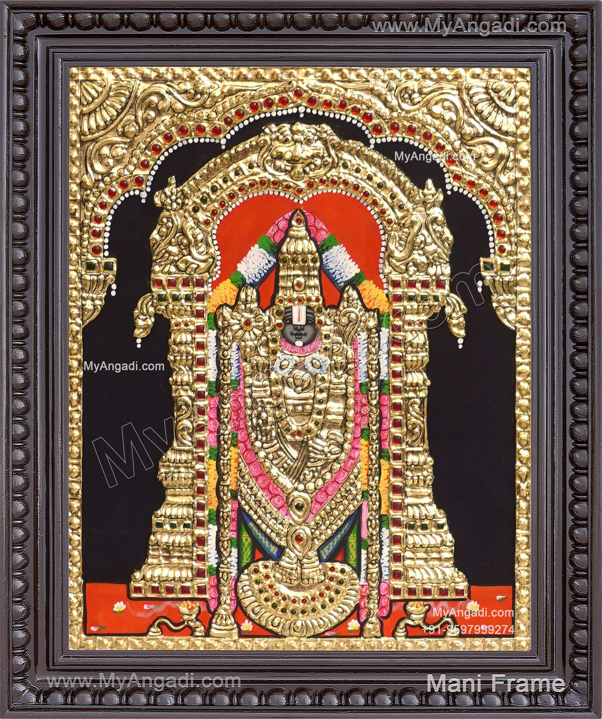 Thirupathi Venkatachalapathi Tanjore Painting