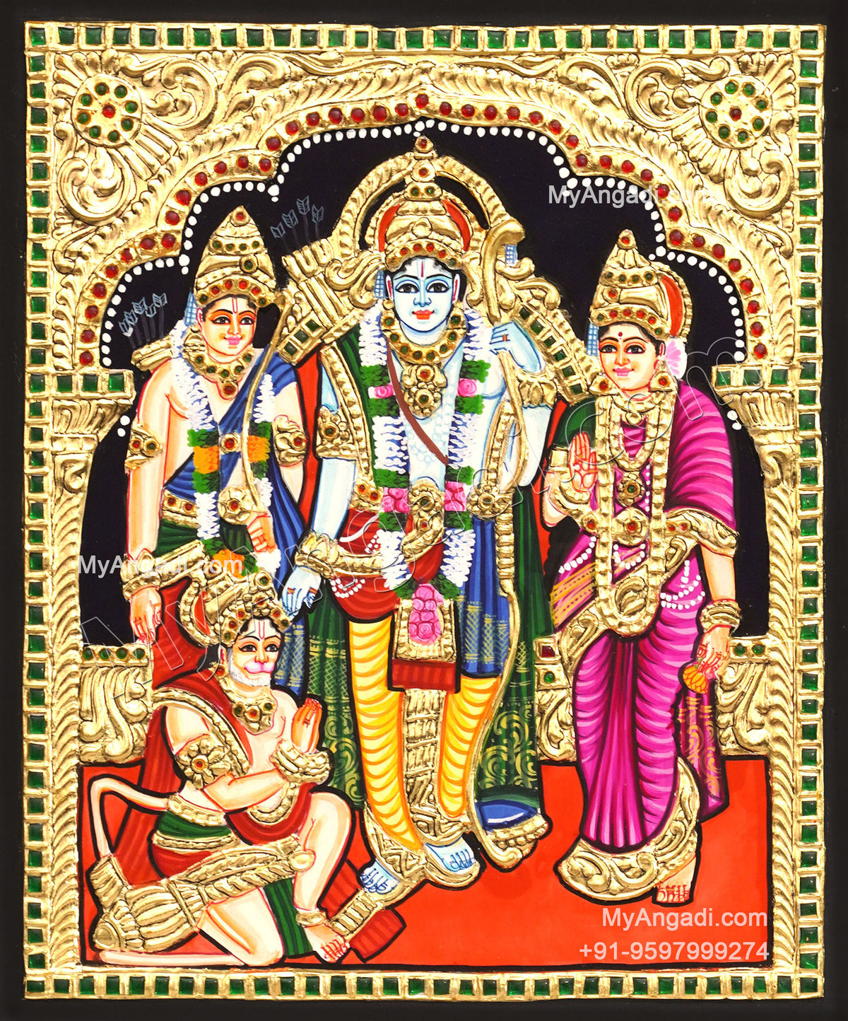 Ram Darbar Tanjore Painting