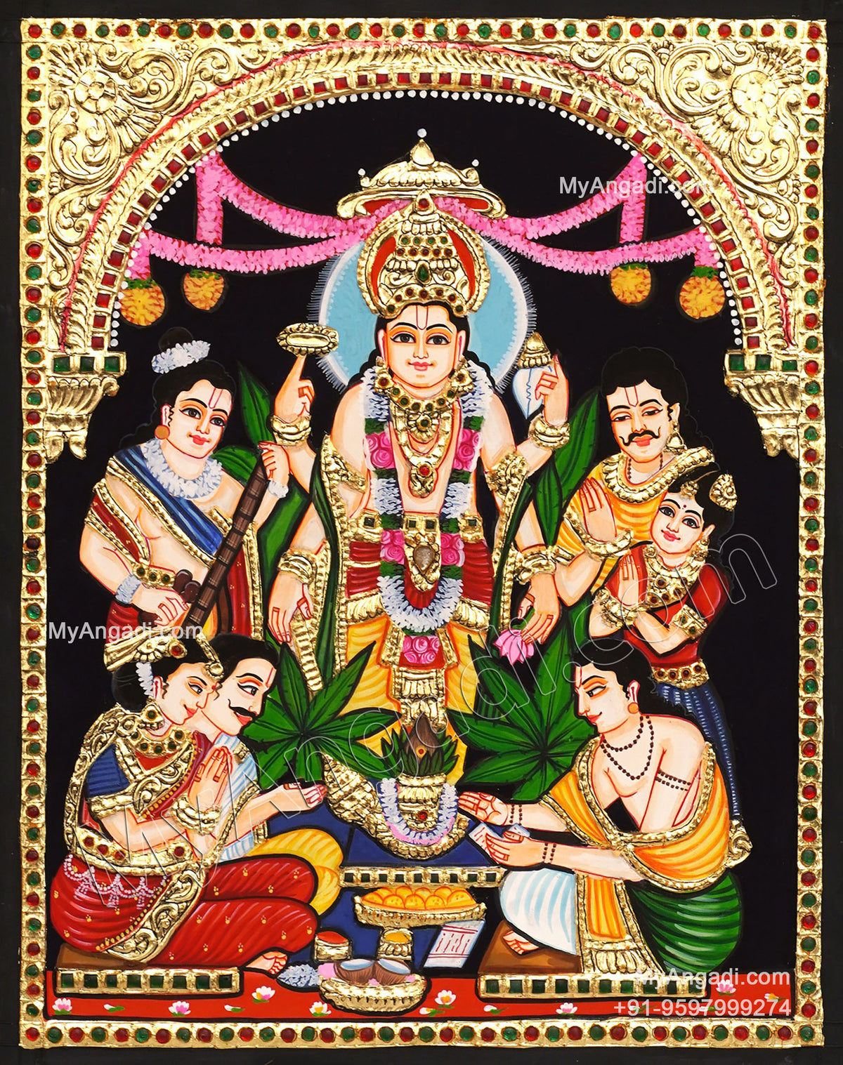 Sathyanarayana Tanjore Painting