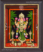 Grahalakshmi Tanjore Painting