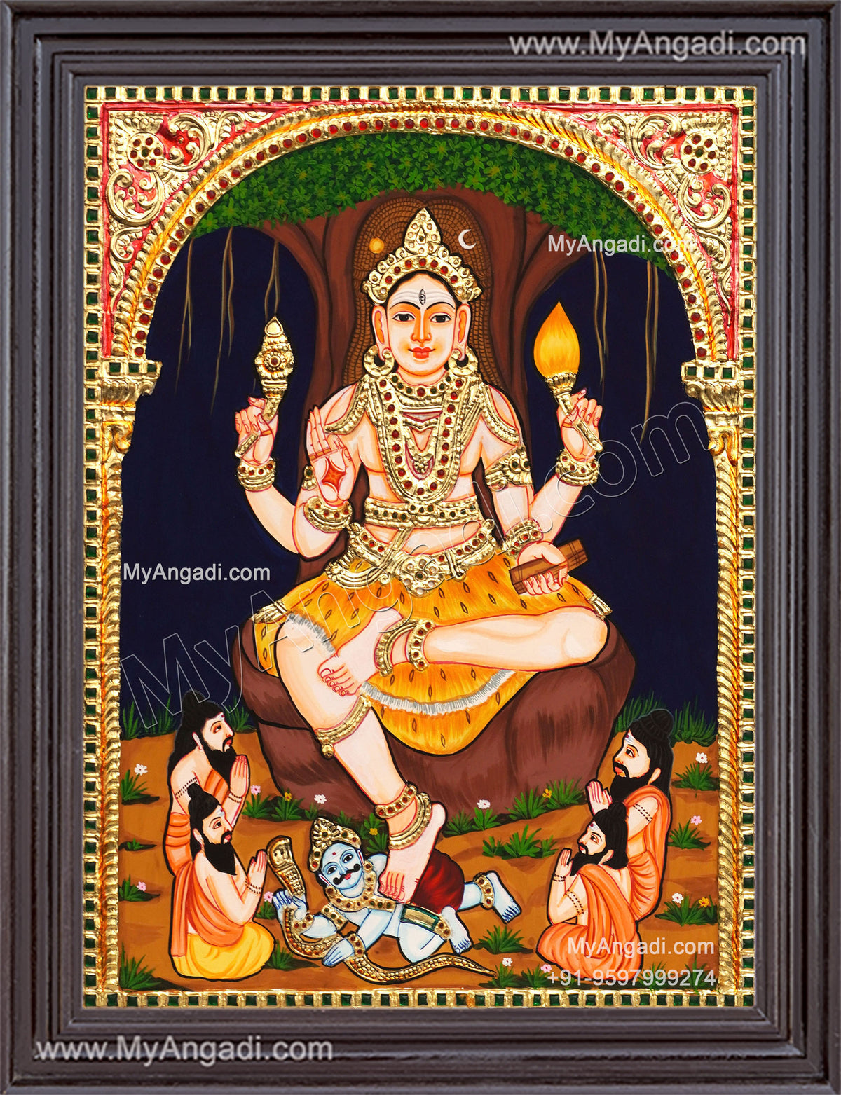 Dakshinamurthy Tanjore Painting