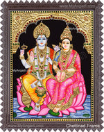Vishnu Lakshmi Tanjore Painting