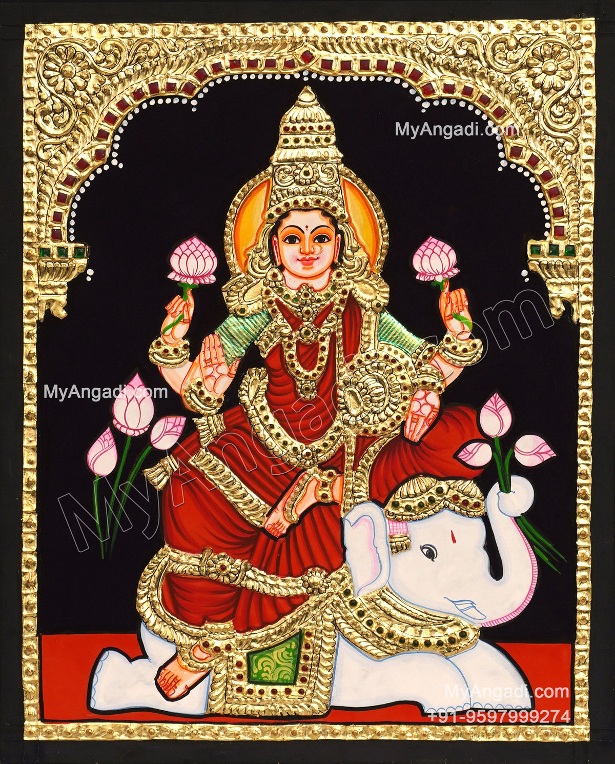 Gajalakshmi Tanjore Paintings