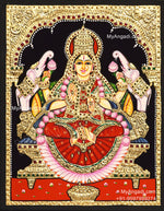Gaja Lakshmi Tanjore Painting