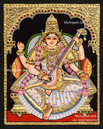 Saraswathi Tanjore Painting