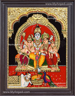 Shiva Family Tanjore Paintings