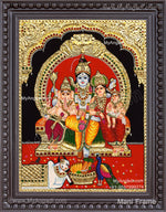 Shiva Family Tanjore Paintings