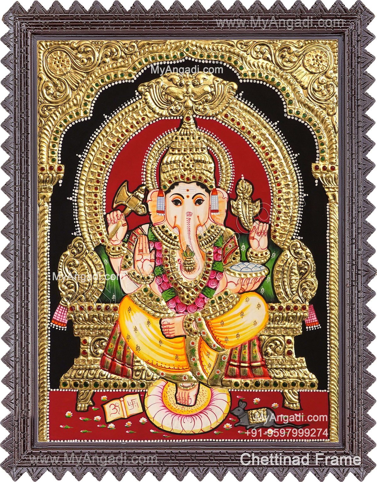 Ganesha Tanjore Painting