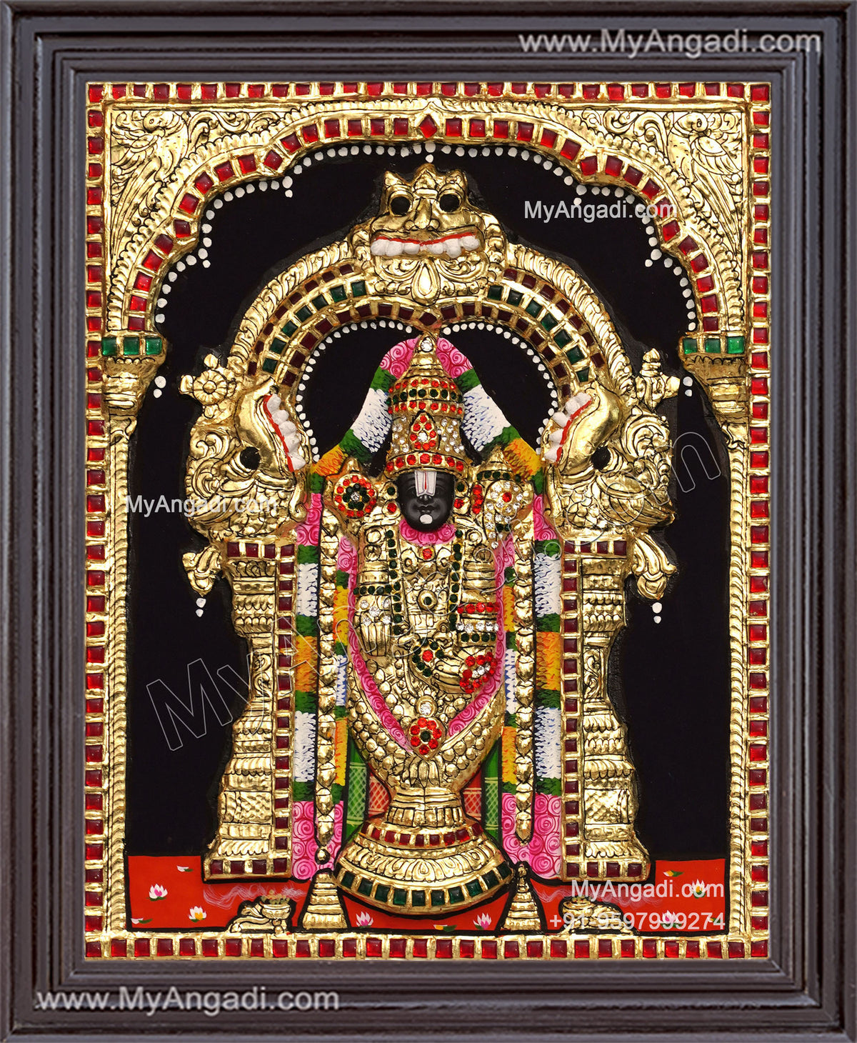 Balaji 3d Tanjore Painting