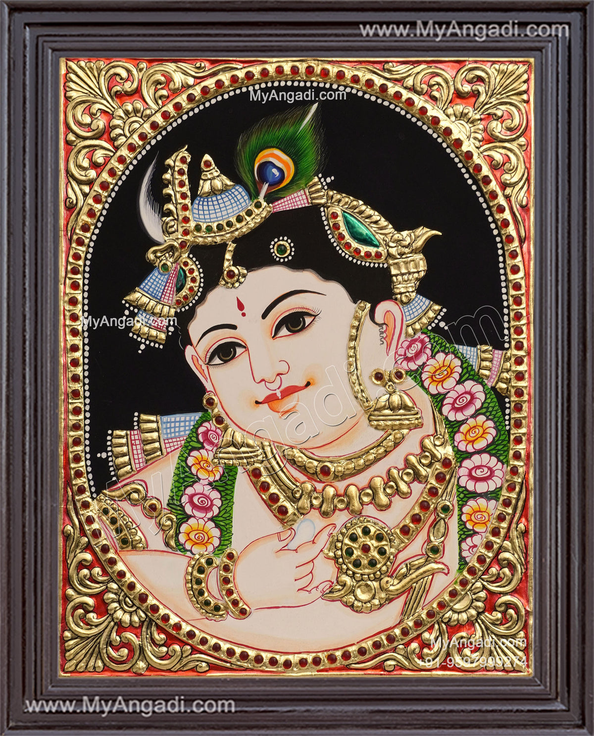 Krishna Tanjore Painting